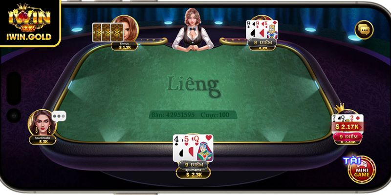 Bài Liêng IWIN - Cập Nhật Luật Chuẩn Và Chiến Thuật Bất Bại 1 Giới thiệu game bài Liêng IWIN