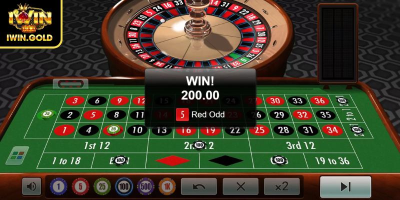 Cược ngoài trong ván Roulette